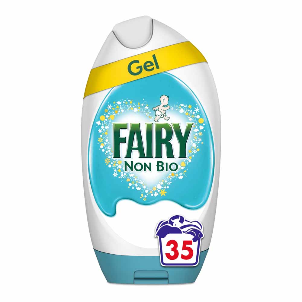 Fairy Non Bio Washing Liquid Gel for Sensitive Skin 1.295L 35 Washes Image 1