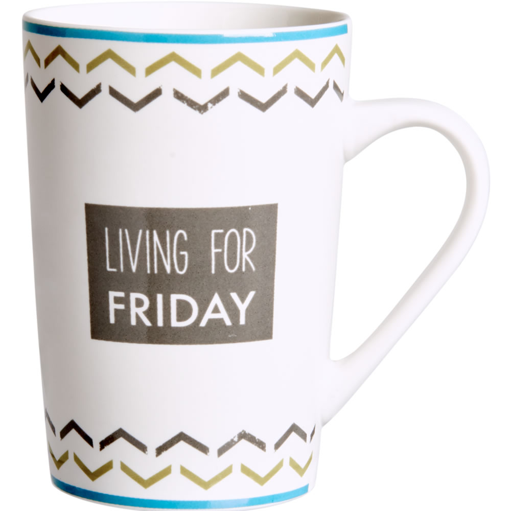Wilko Living for Friday Mug 6 pack Image 1