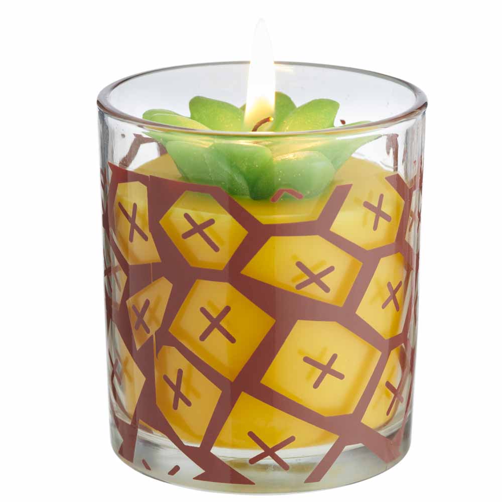 Wilko Fruits Glass Citronella Candle Image 2