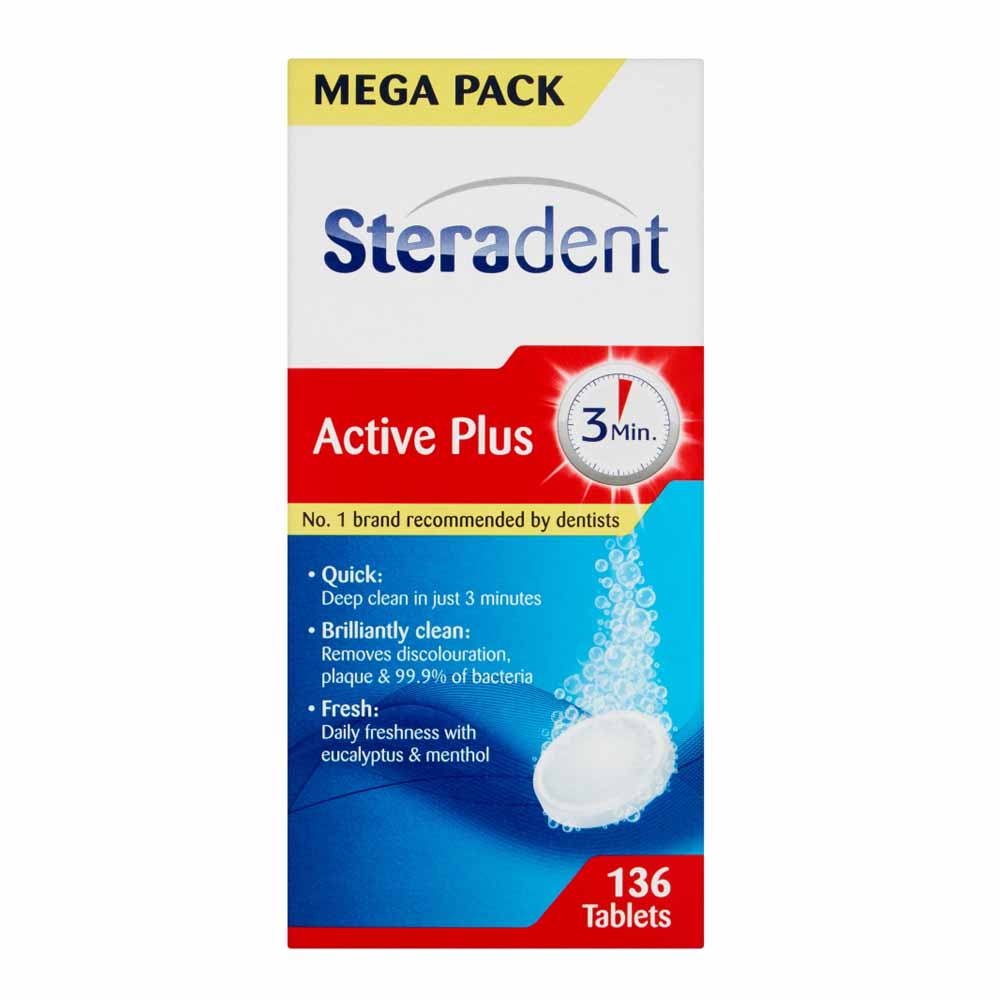 Steradent XL Pack 136 Tablets Image 1
