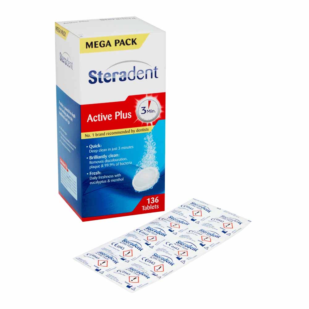 Steradent XL Pack 136 Tablets Image 2