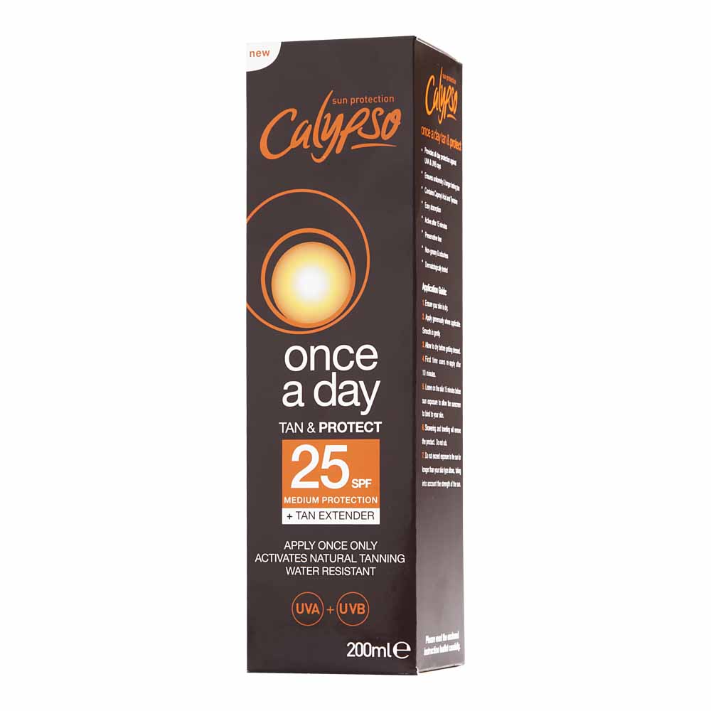 Calypso Once a Day SPF25 Tanning 200ml Image 1