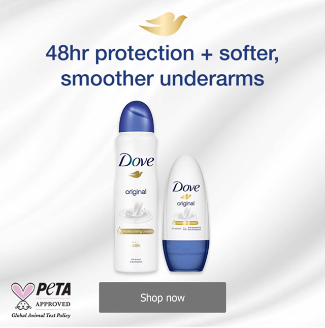 Dove skin care