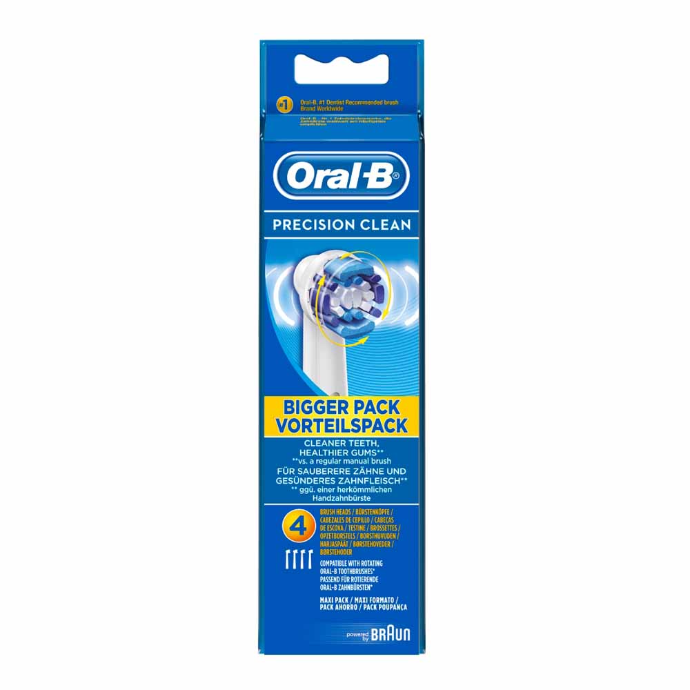 Oral-B Precision Clean Replacement Toothbrush Heads Pack of 4 Image 2