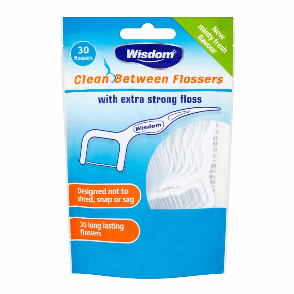 Wisdom Clean Between Flossers 30 pack  - wilko