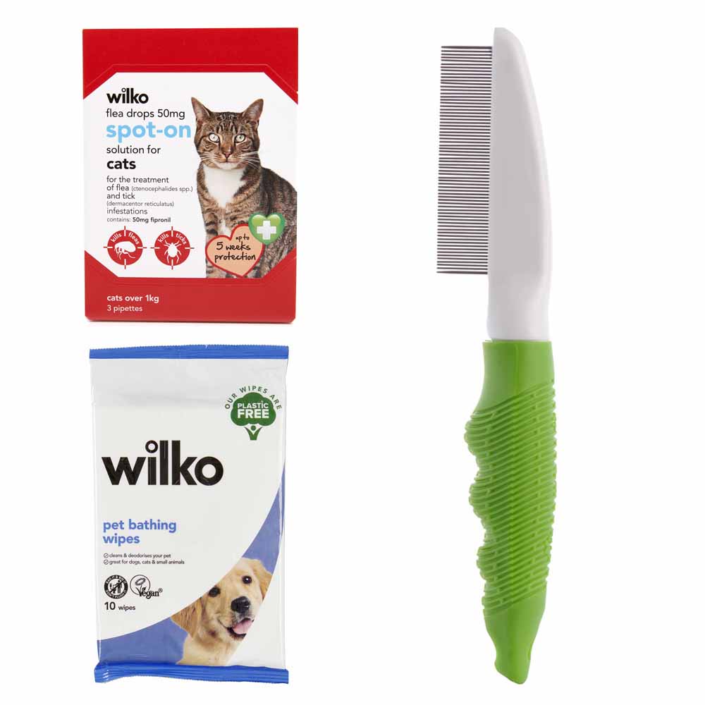 Wilko Cat Flea Treatment Bundle Image 1