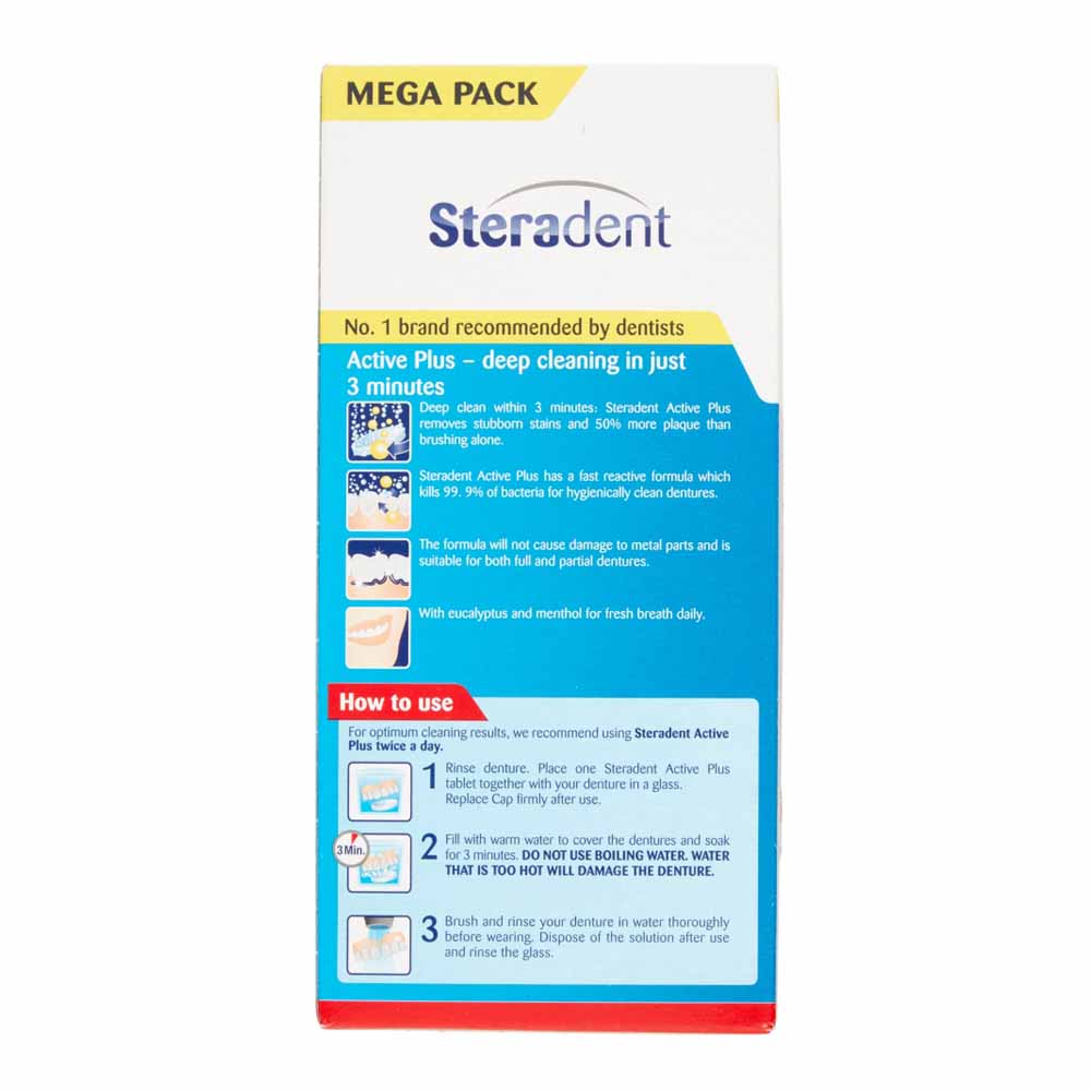Steradent XL Pack 136 Tablets Image 4