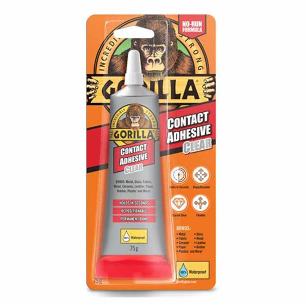 Gorilla Contact Adhesive Clear 75g | Wilko