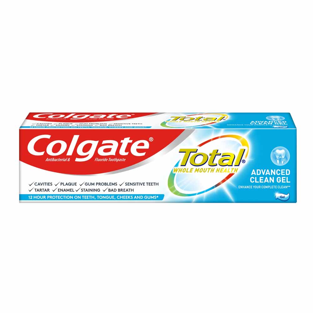 Colgate Total Advanced Clean Gel Toothpaste 75ml  - wilko