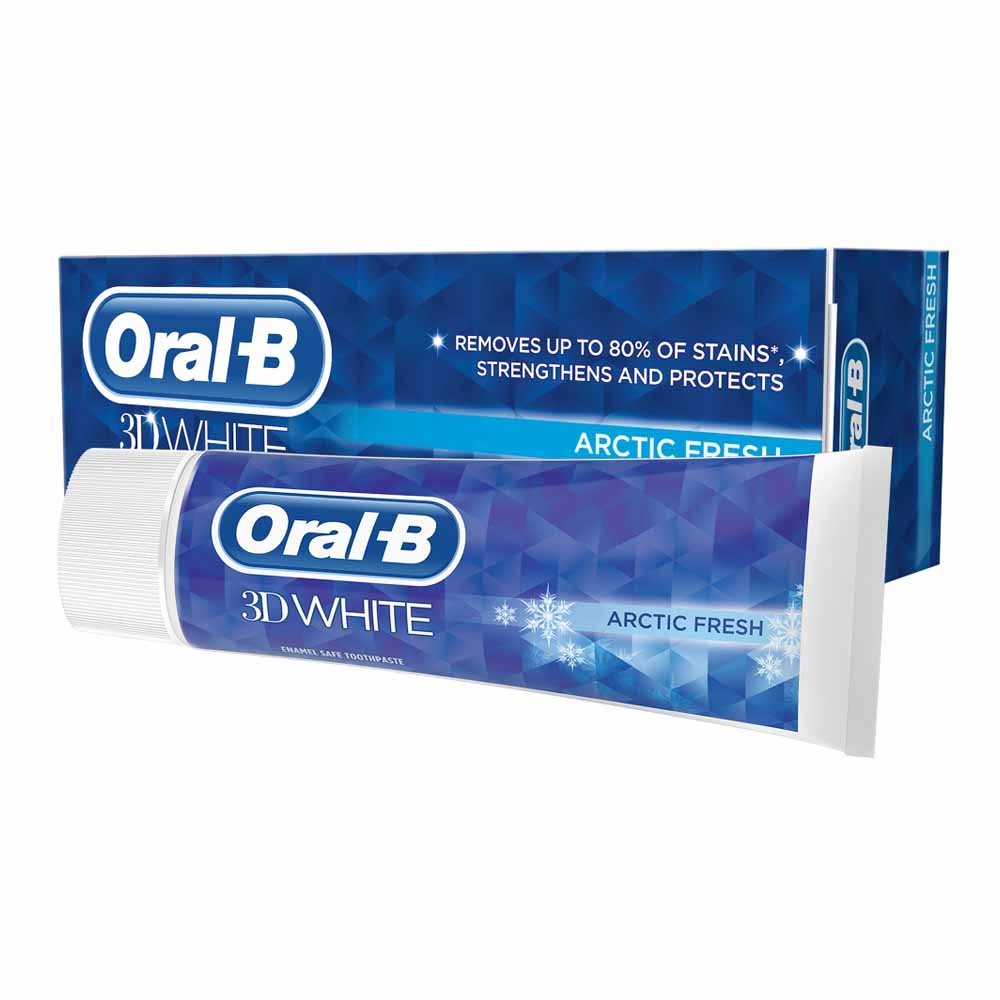 Oral-B 3D White Arctic Fresh Whitening Toothpaste 75ml Image 2