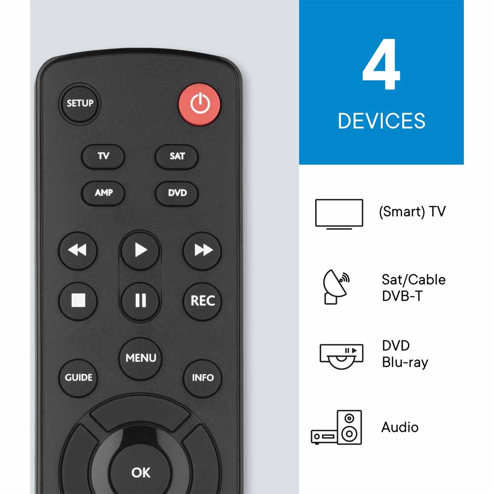 One For All Contour 4 Universal TV Remote Image 4