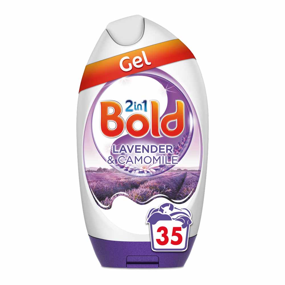 Bold 2 in 1 Lavender and Camomile Washing Liquid Gel 35 Washes 1.295L Image 1