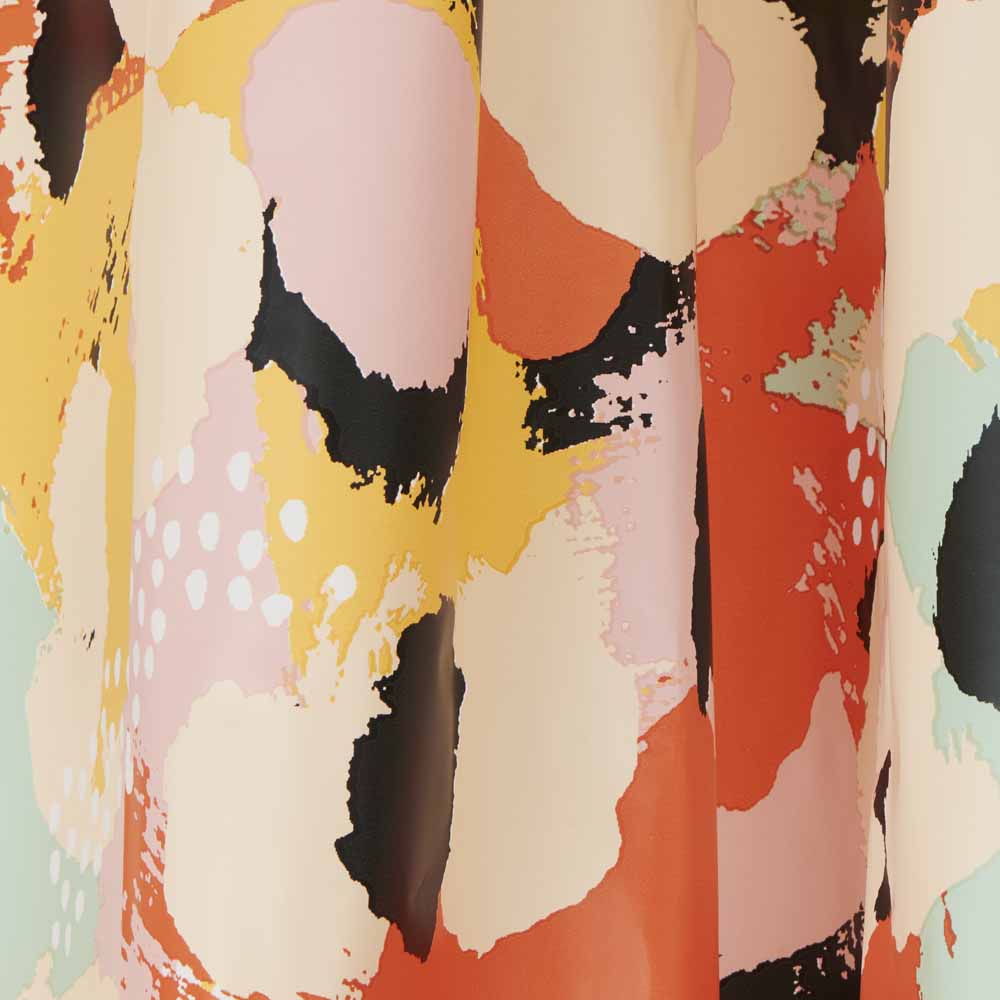 Wilko Shower Curtain Bright Leopard Wilko