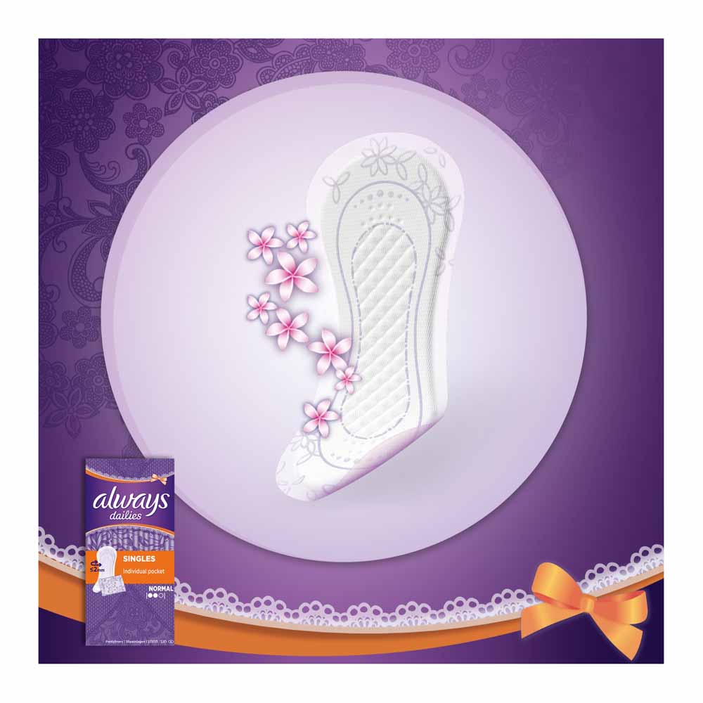 Always Dailies Wrapped Pantyliners 20 pack Image 3