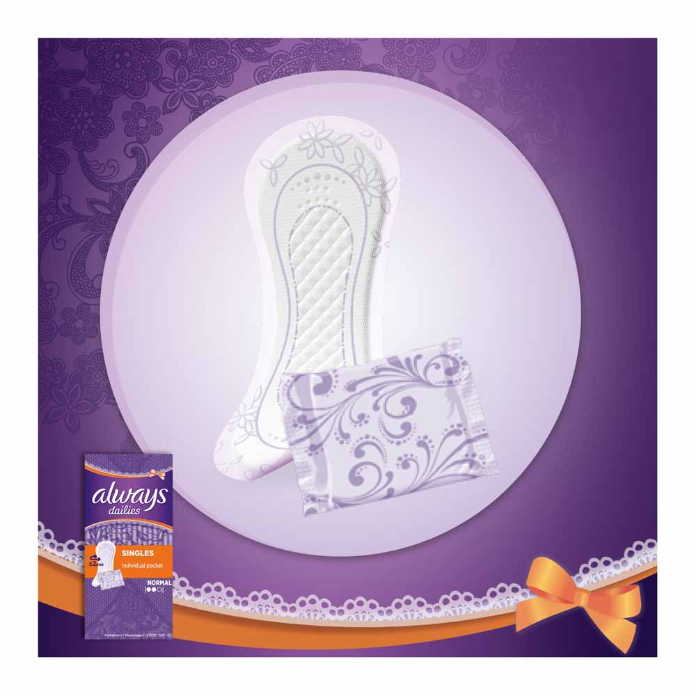 Always Dailies Wrapped Pantyliners 20 Pack Image 5