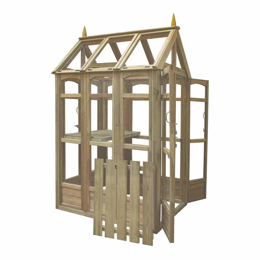 Forest Garden Victorian Timber 3 x 4ft Walkaround Greenhouse Image 4