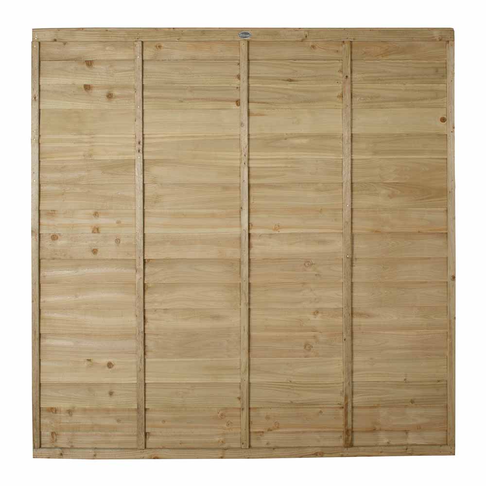 Forest Garden Superlap Pressure Treated Fence Panel 6 x 6ft 4 Pack Image 2