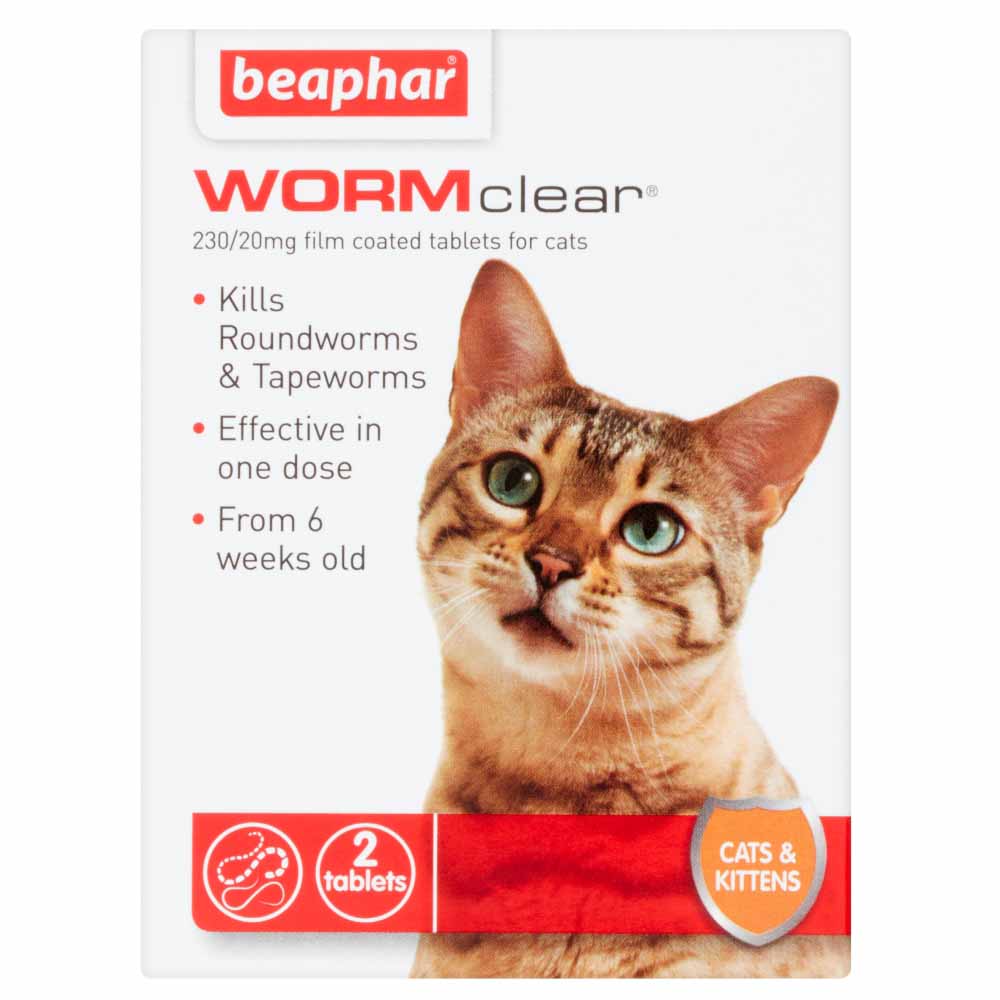 Beaphar WORMclear for Cats 2 Tablets Image