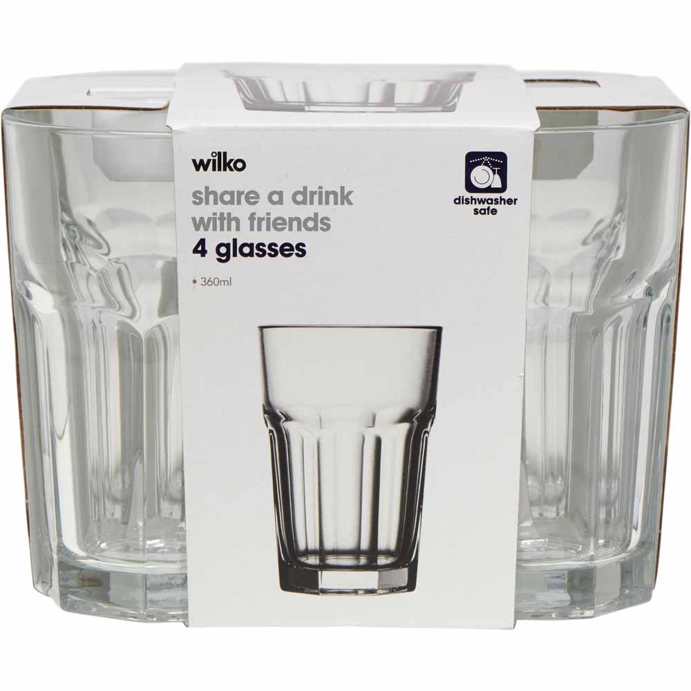 Wilko Casa Glass 4 Pack