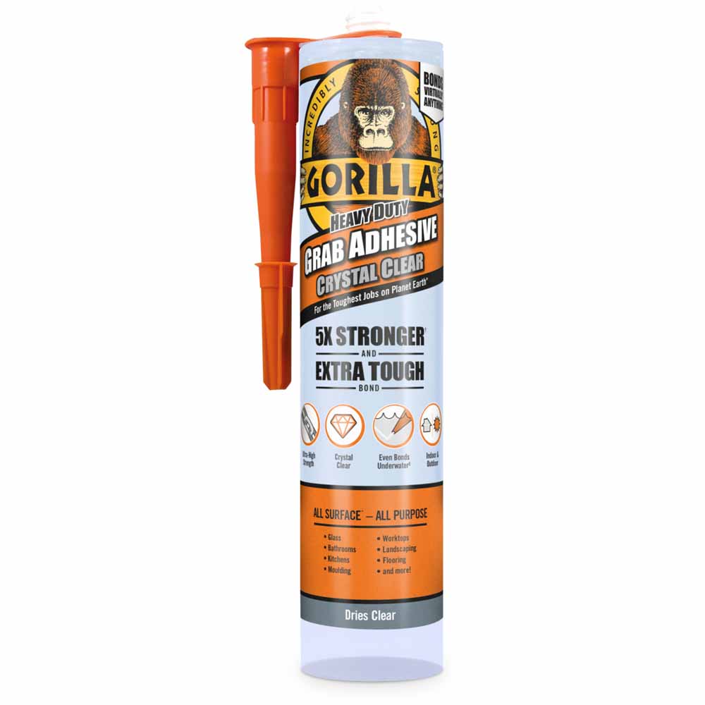 Gorilla Glue Gorilla Grab Adhesive Clear 270ml  - wilko