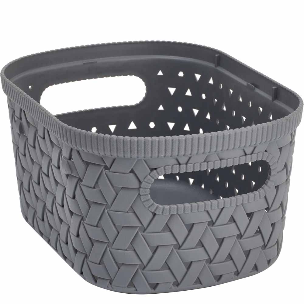 Wilko Grey Extra Small Decorative Storage Box Wilko