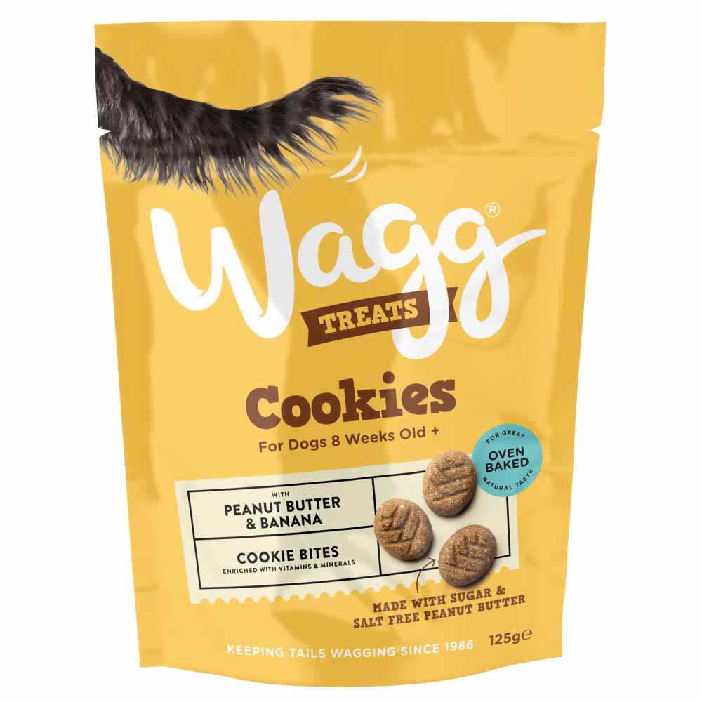 Wagg Peanut and Banana Cookies Dog Treats 125g Image