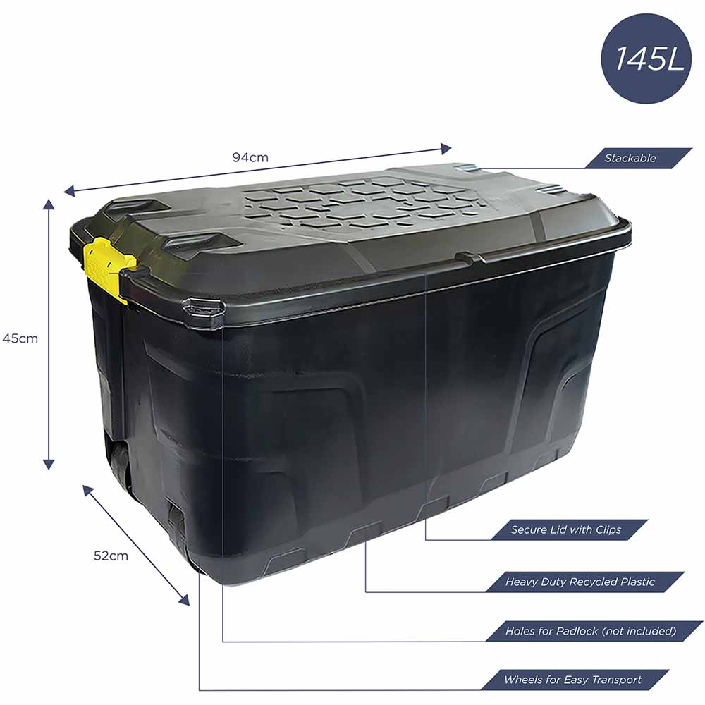 Charles Bentley Strata Heavy Duty Bundle - Trunk Box 175L, 145L, 24L, Caddy Image 3