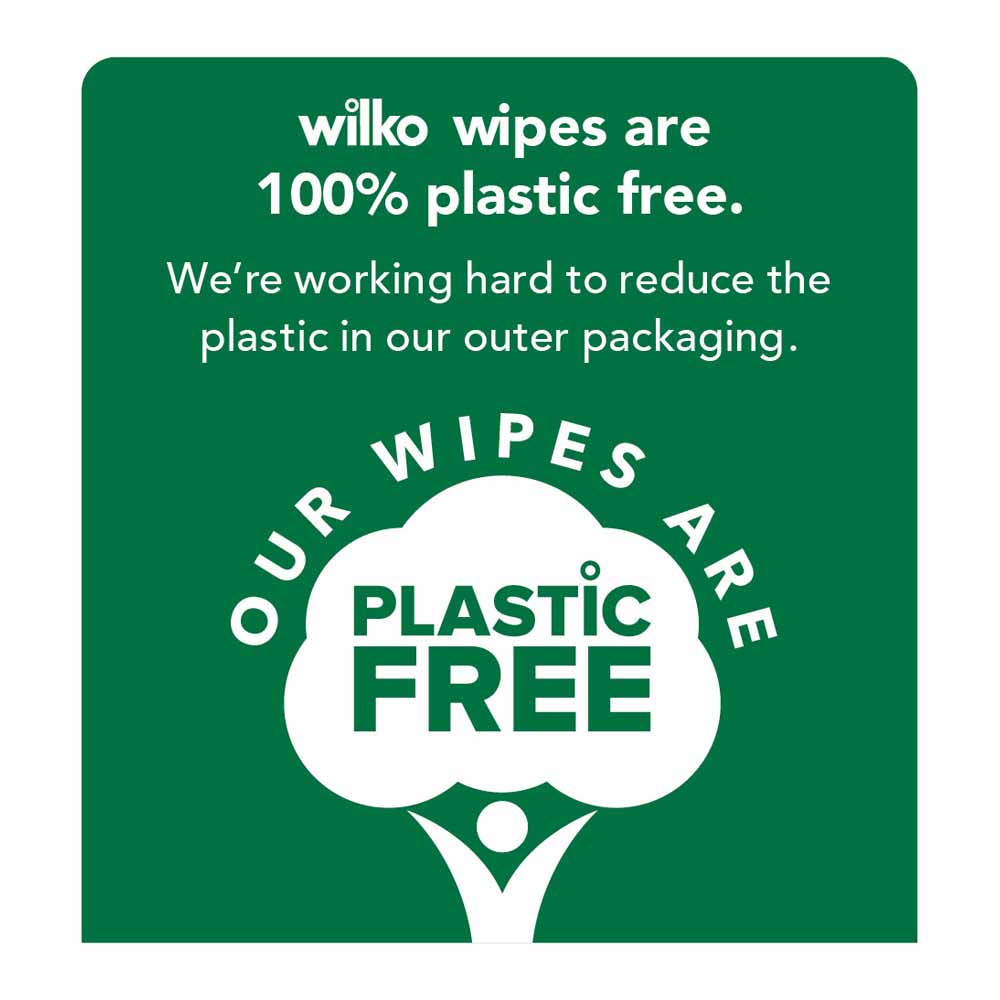 Wilko Plastic Free Antibacterial Lemon Floor Wipes 15pk Image 3