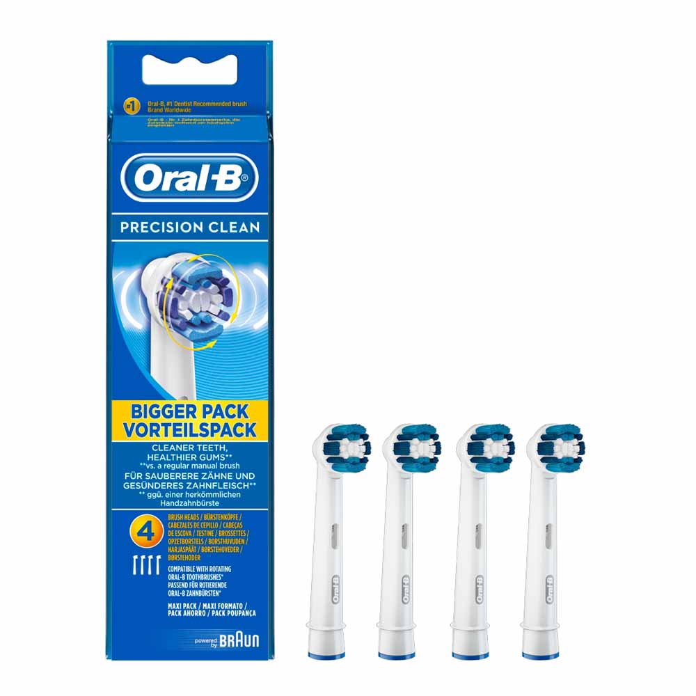 Oral-B Precision Clean Replacement Toothbrush Heads Pack of 4 Image 3