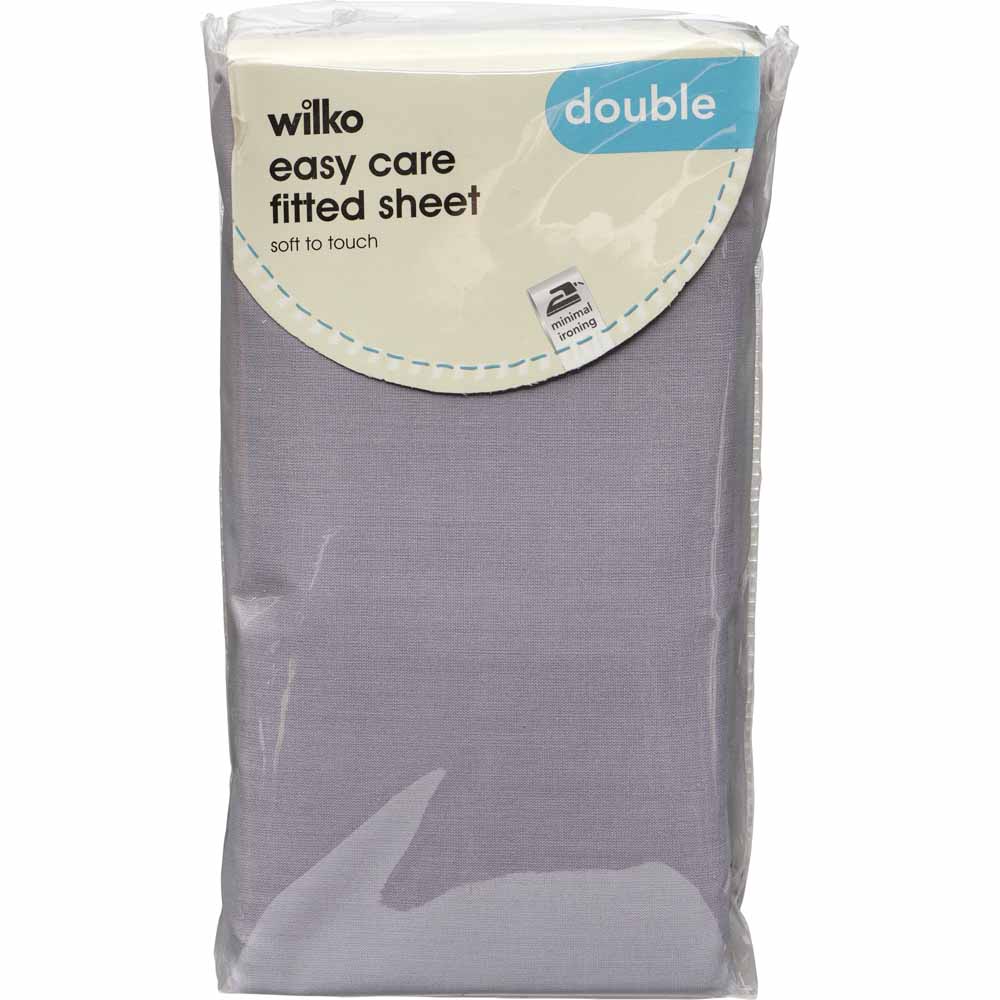 Wilko Greylac Fitted Sheet Double Wilko