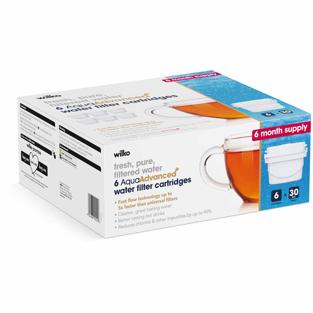 Wilko Aqua Advance Filter 6 Pack Wilko