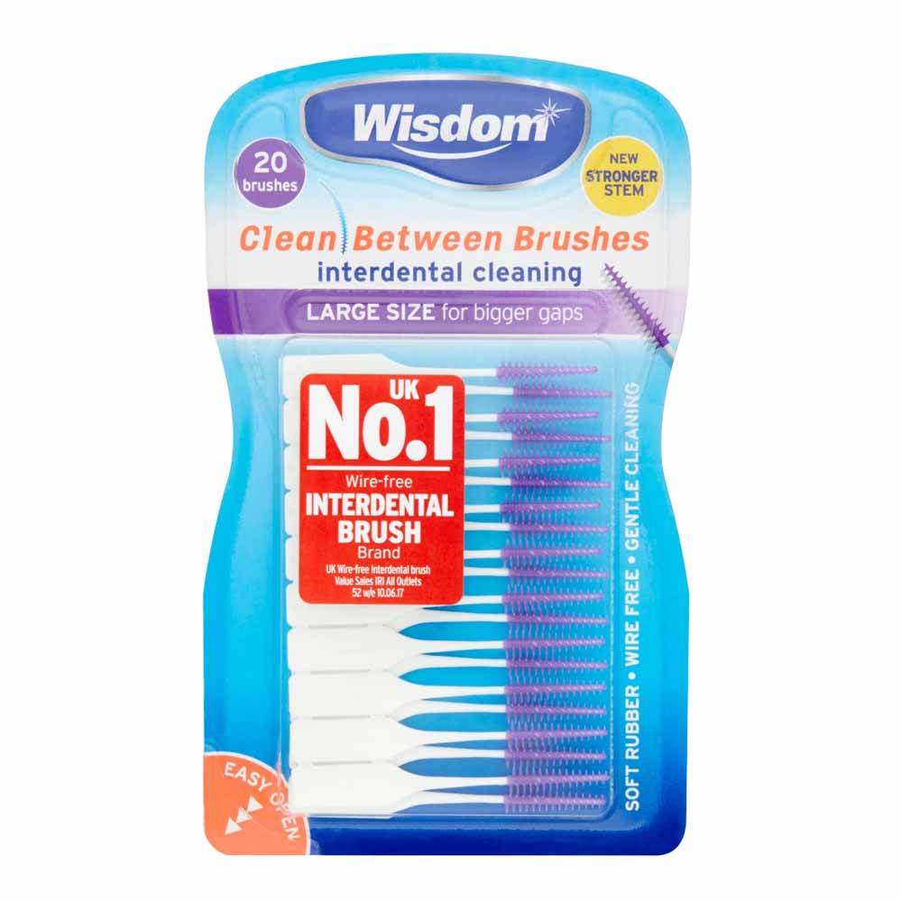 Wisdom Clean Between Large Interdental Brushes 20 pack Image