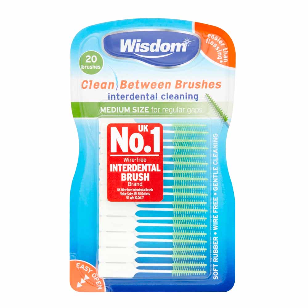 Wisdom Clean Between Medium Interdental Brushes 20 pack Image