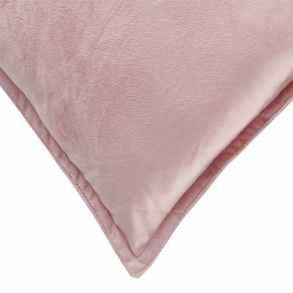 Wilko Soft Velvet Cushion Pink 30 x 50cm Image 2