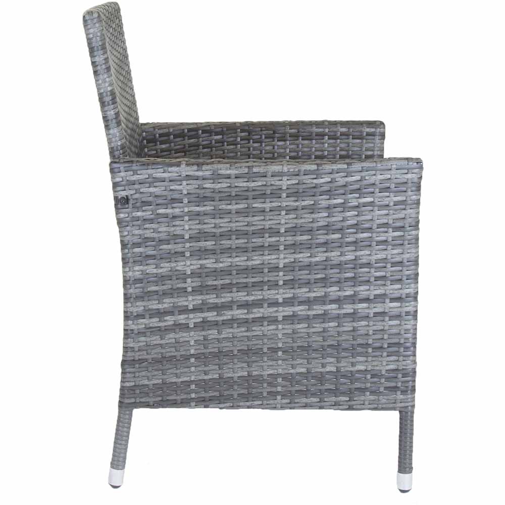 Charles Bentley Pair of Rattan Chairs Grey Wilko