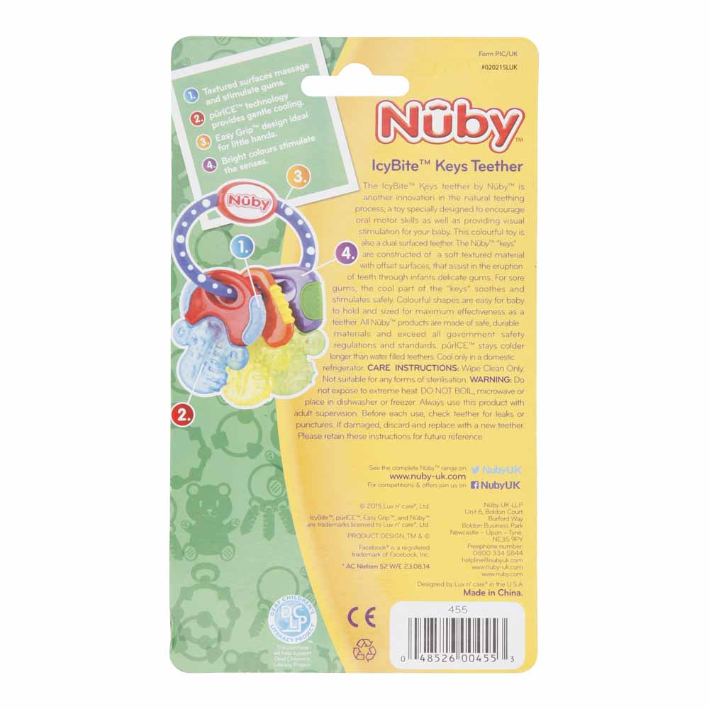 Nuby Icy Bite Keys Teething Toy Image 2