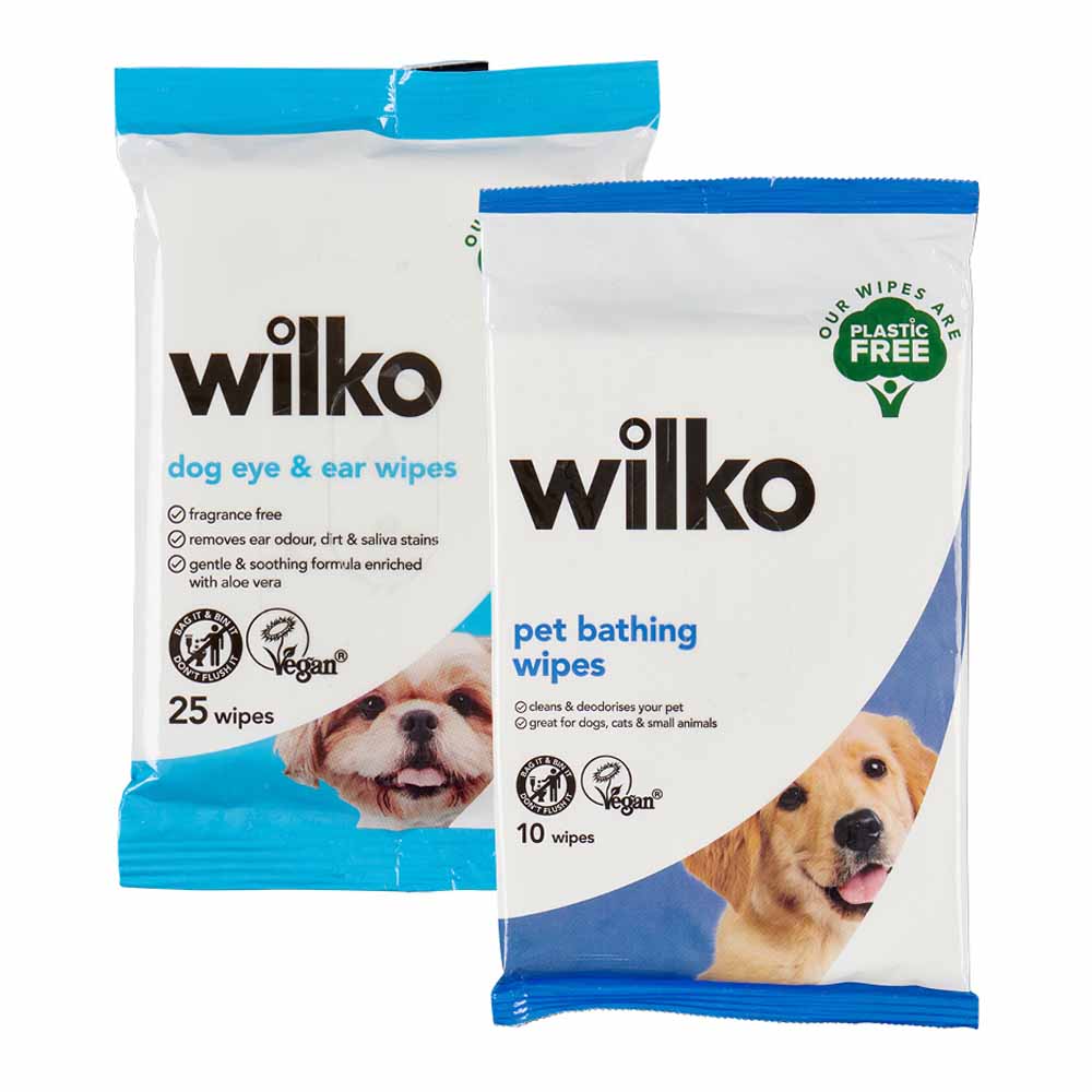 Wilko Plastic Free Pet Wipes Bundle Image
