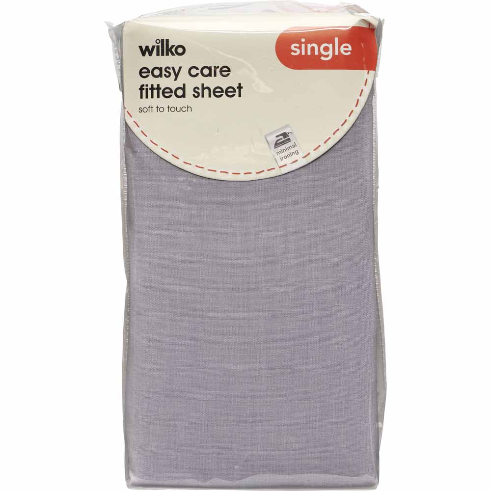 Wilko Greylac Fitted Sheet Single Image 2