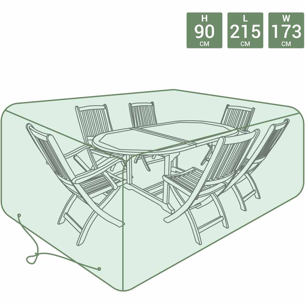 Charles Bentley Large Green Rectangle Tarpaulin Furniture Cover Image 1