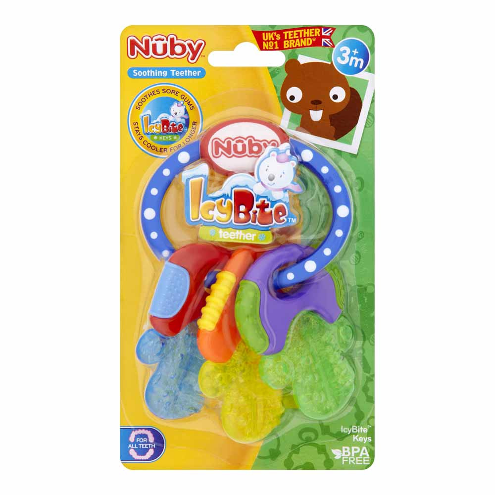 Nuby Icy Bite Keys Teething Toy Image 1