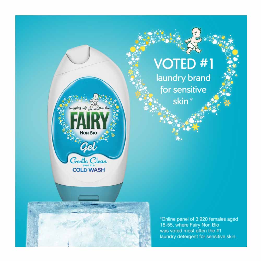 Fairy Non Bio Washing Liquid Gel for Sensitive Skin 1.295L 35 Washes Image 5
