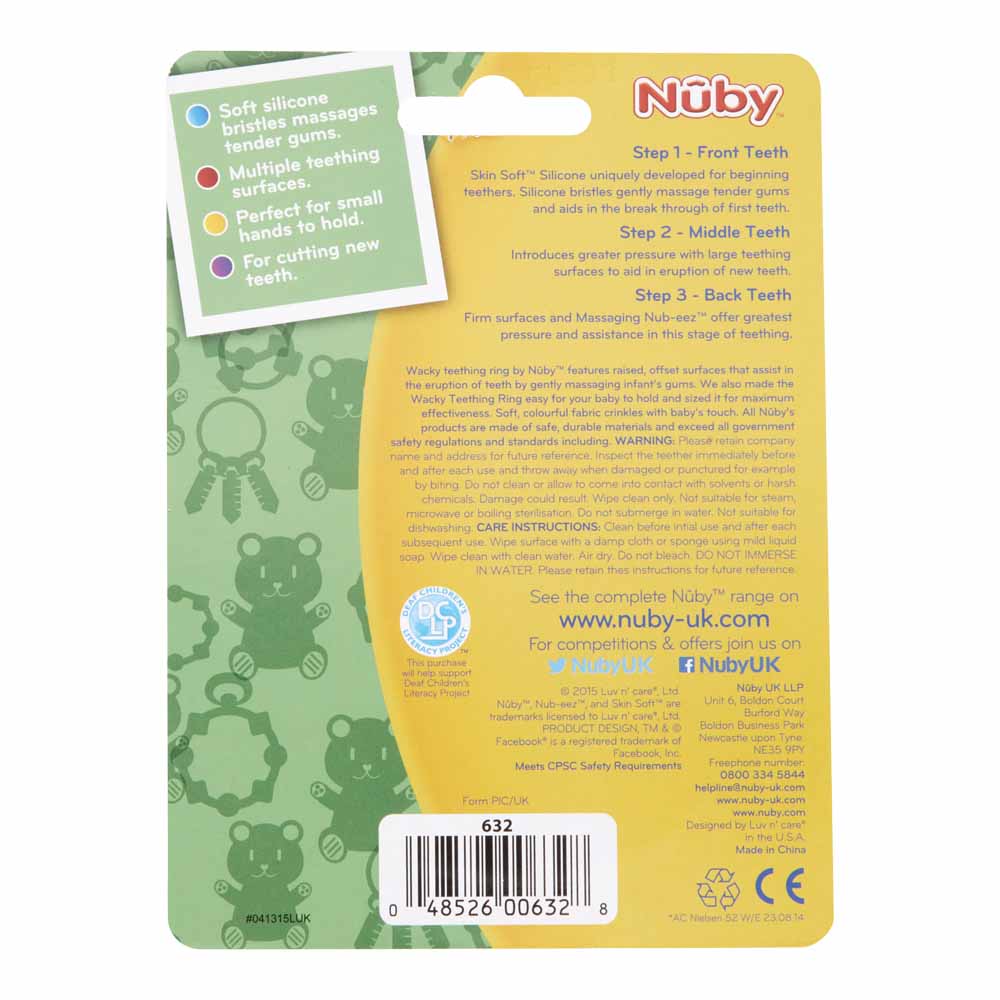 Nuby Wacky Teething Ring Image 2