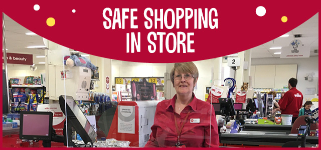 Safe shopping in store