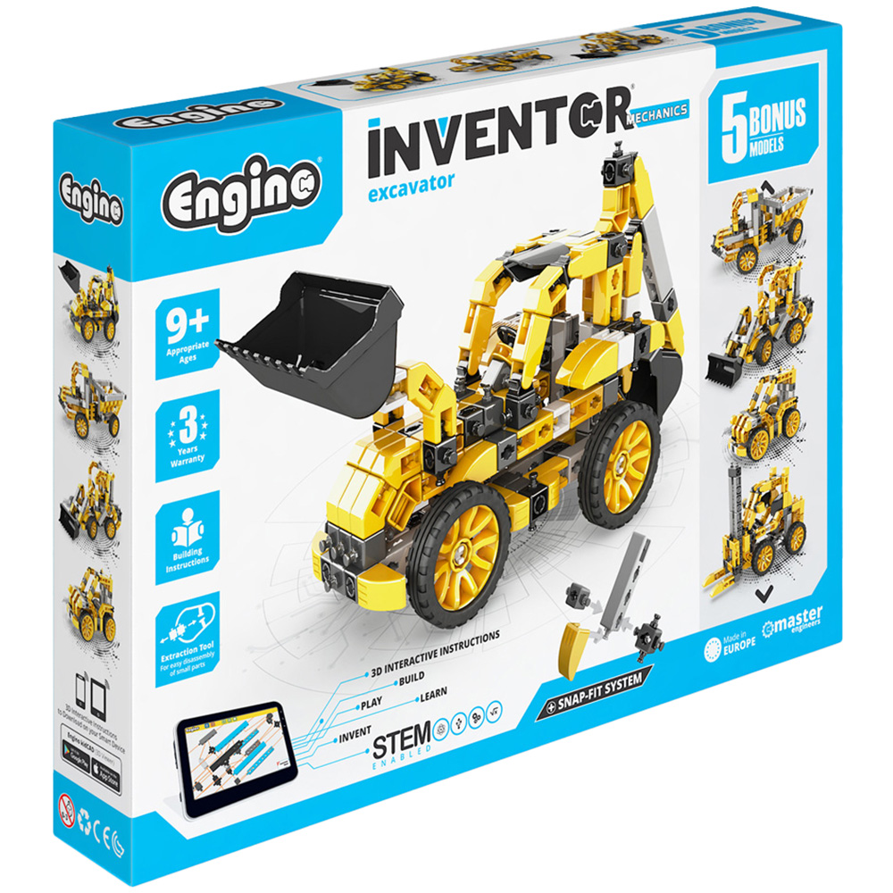 Engino Inventor Mechanics Excavator Building Set Wilko