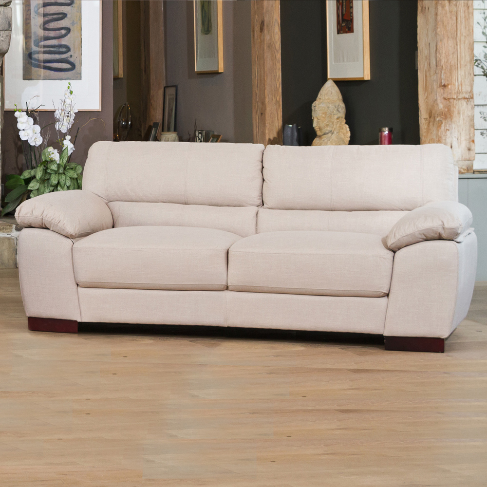 Textured Fabric Sofa Interior Decorating Ideas For Offices Reference: Westbrook 3 Seater Sand Textured Fabric Sofa