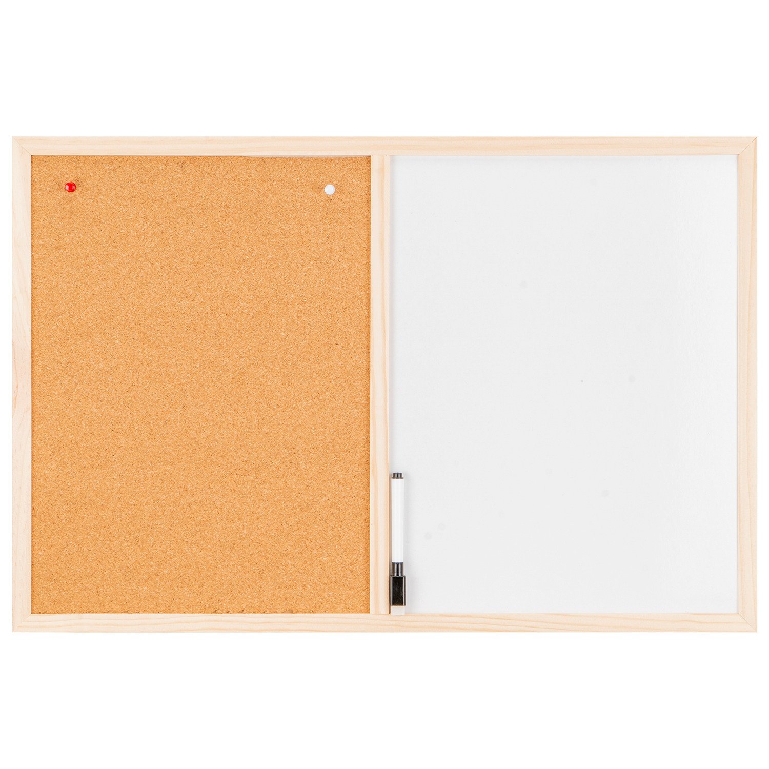 Whiteboard and Cork Board Notice Board Wilko