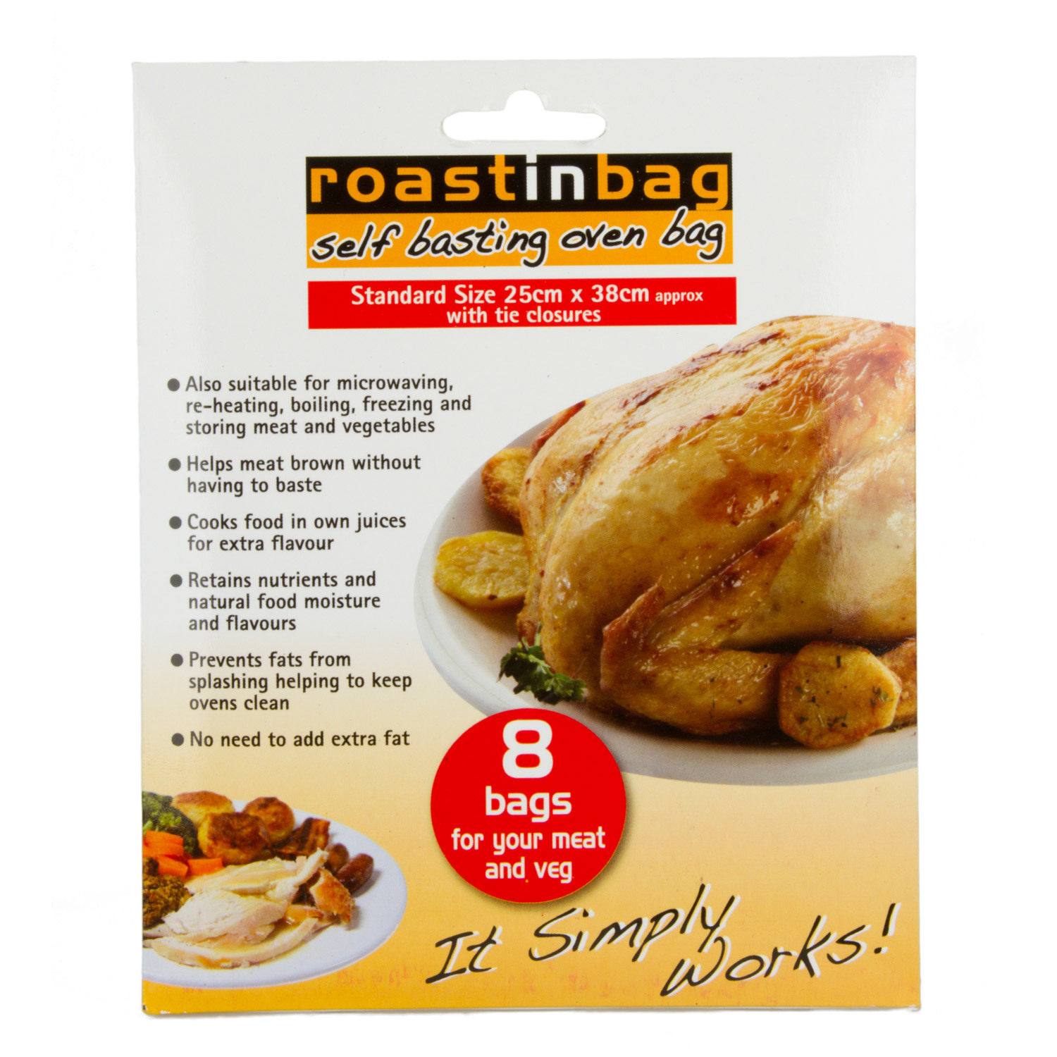 Pack of 8 Roasting Bags Wilko
