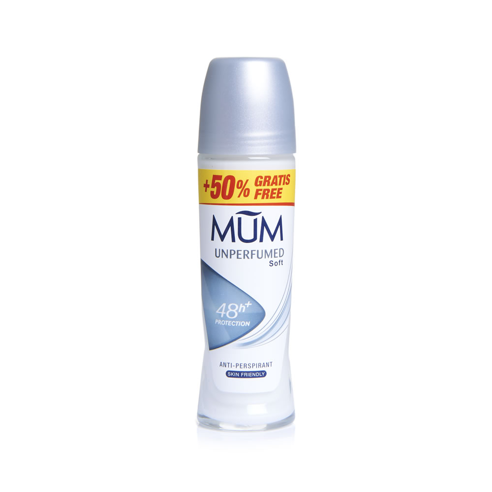 Mum Unperfumed Roll On Deodorant 75ml Wilko