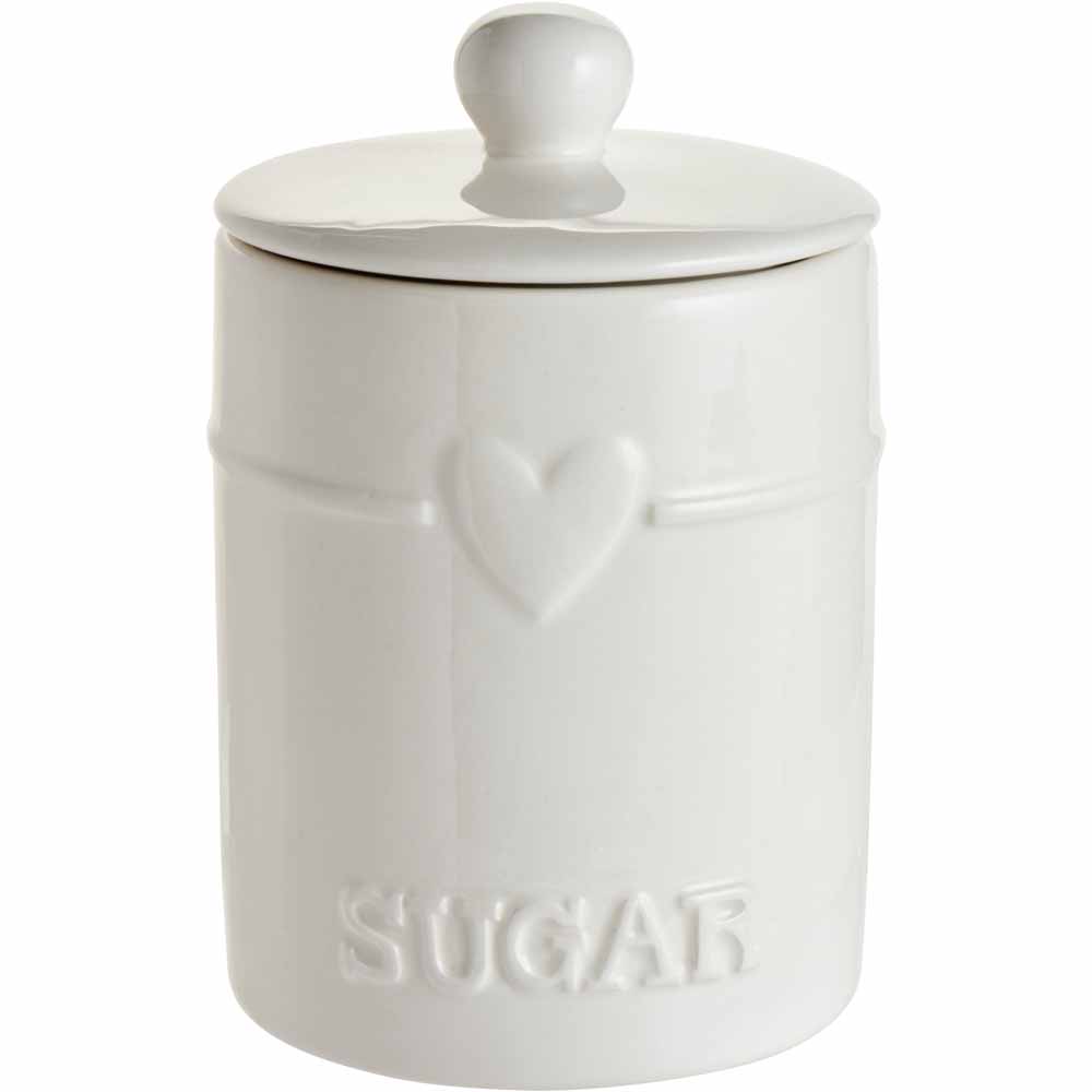 Wilko Crean Heart Sugar Canister Wilko