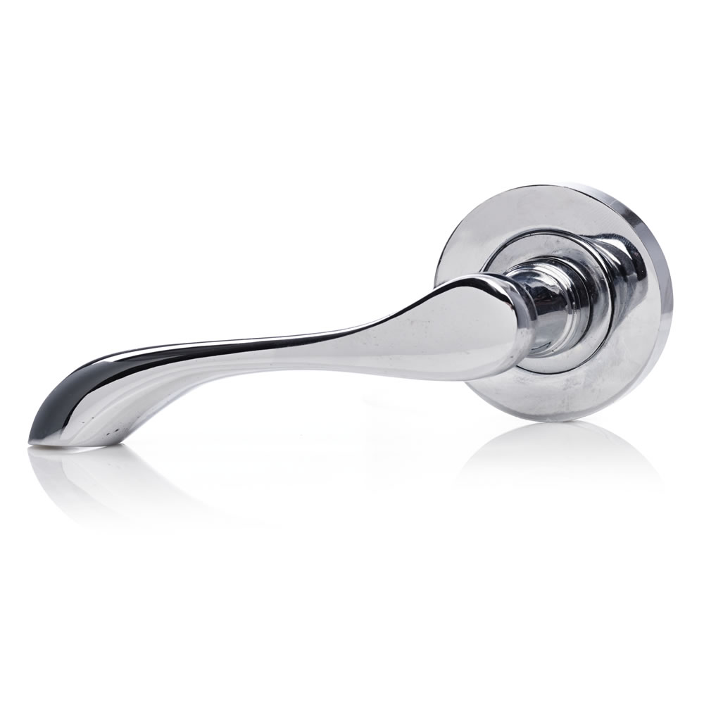 Wilko Ambassador Round Rose Chrome Door Handle Wilko
